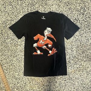 Fanatics Miami Hurricanes Sebastian Shirt Mens Small Black NCAA Football Graphic